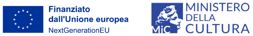 Logo finanziamento Europeo NextGenerationEU e Ministrero della cultura